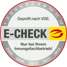 DGUV Vorschrift 3 Prüfsiegel E-Check Freudenberg